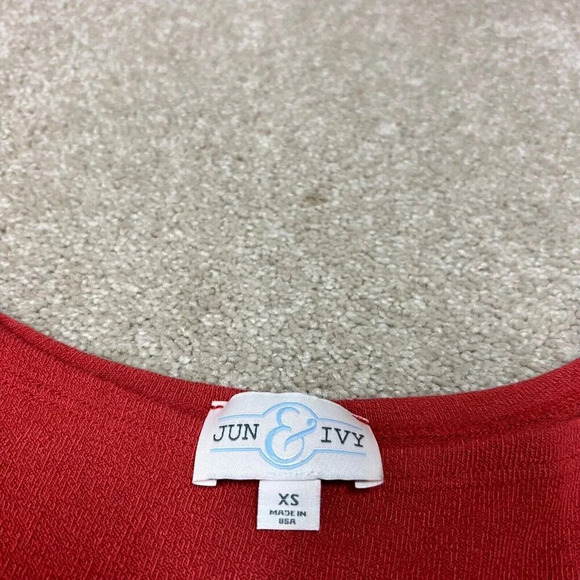 Jun Ivy Light Sweater Orange 3/4 Sleeve Women's Size XS Oversize - Picture 5 of 11